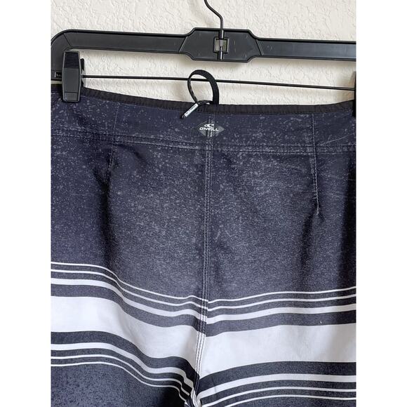 O'Neill Hyperfreak Mens Charcoal Board Shorts Outdoor Size 28 Polyester Preowned - Picture 7 of 12
